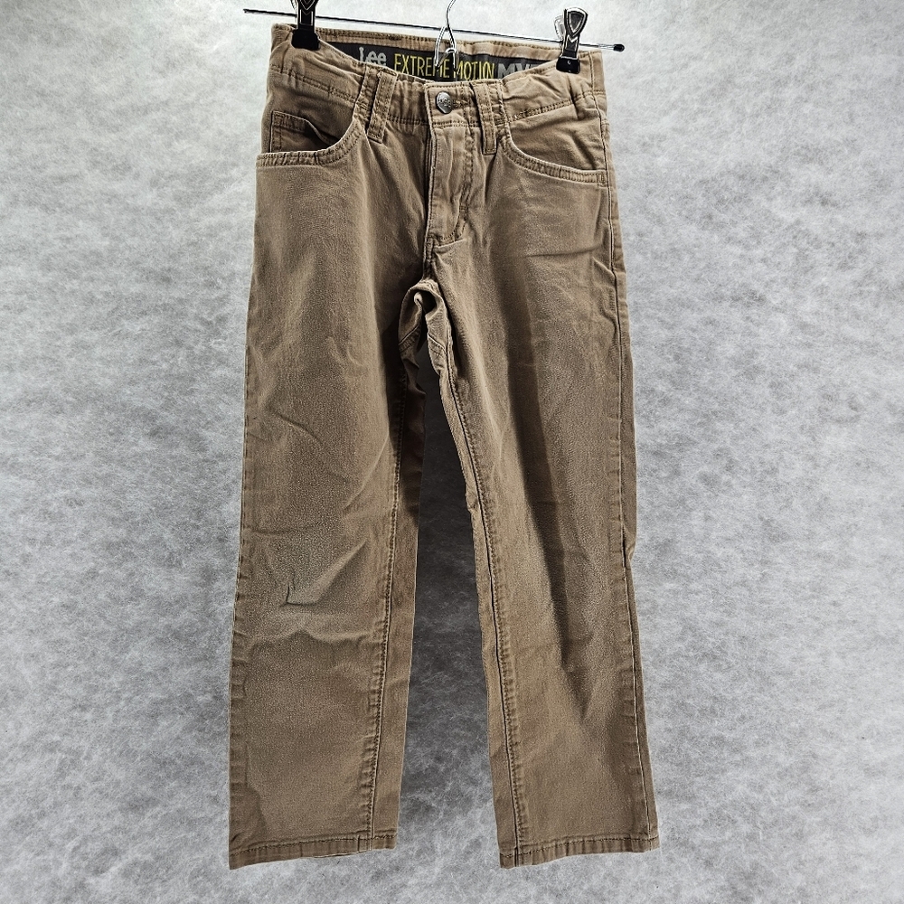 Lee Extreme Motion MVP Khaki jeans youth 8 straight leg 5 pocket
